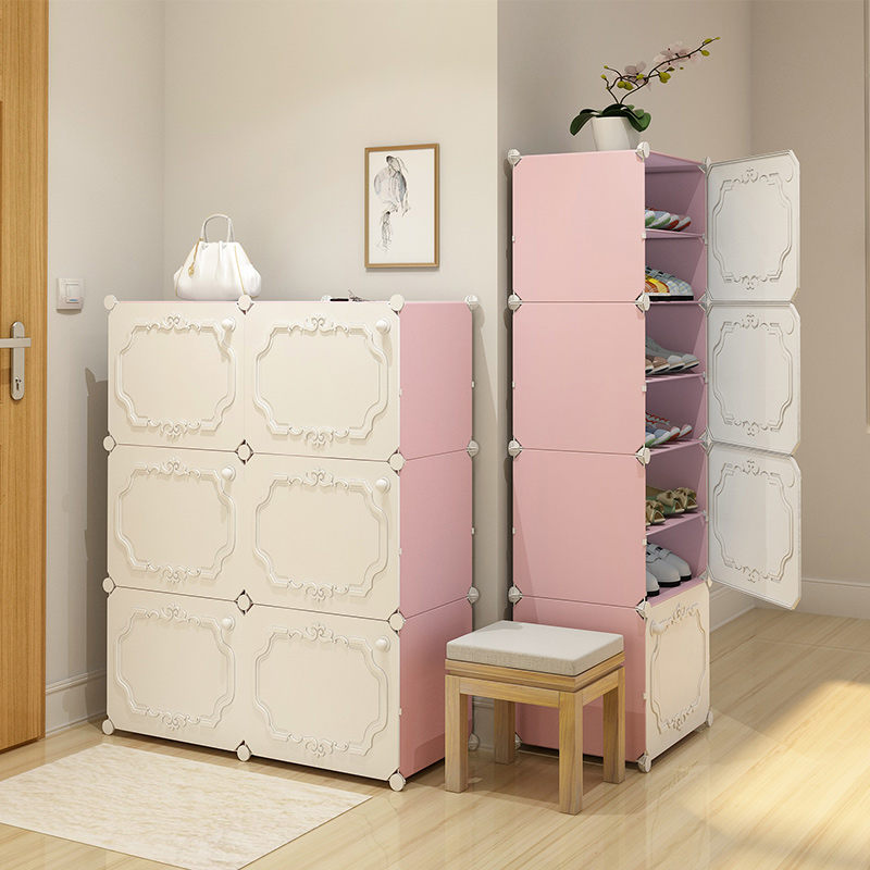 SIMPLE SHOE RACK SUBS HOME NEW 2020 BURSTING INDOOR GOOD-LOOKING DUST-PROOF MULTILAYER DOORWAY LARGE CAPACITY SHOE CABINET CONTAINING