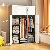 [Магнитный дверной замок] Толстые 12 дверей 2 висящих и белых (гардероб прочный и долговечный)