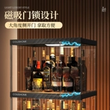 Настольный винный шкаф, стеллаж для хранения, бытовой маленький мини-изысканный прозрачный винный шкаф, настенный шкаф для гостиной, маленькая винная полка