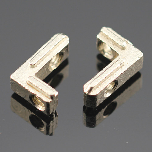 Type l angle groove aluminium extrusion material built-in connection fitting 90-degree angle groove connector concealed cast steel angle groove