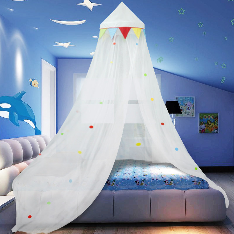 Children's Mosquito Net Home 1.21.5m Bed Princess Single Double Dome Ceiling Type Baby Hanging Mosquito Net