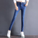 欧俏妮 Штаны, карандаш, приталенные эластичные джинсовые джинсы, 2020, новая коллекция, высокая талия