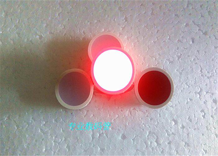 Digital tube LED game machine light LED flat tube round head 12MM bright red red 2 cores 2 feet