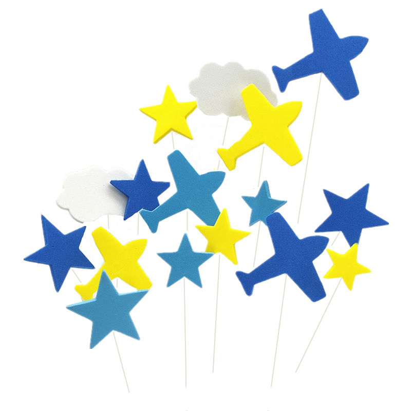 Children Cake Decoration Swing Accessories Sweet plugin Monster Themed Children Birthday Cake Accessories Baking Inserts