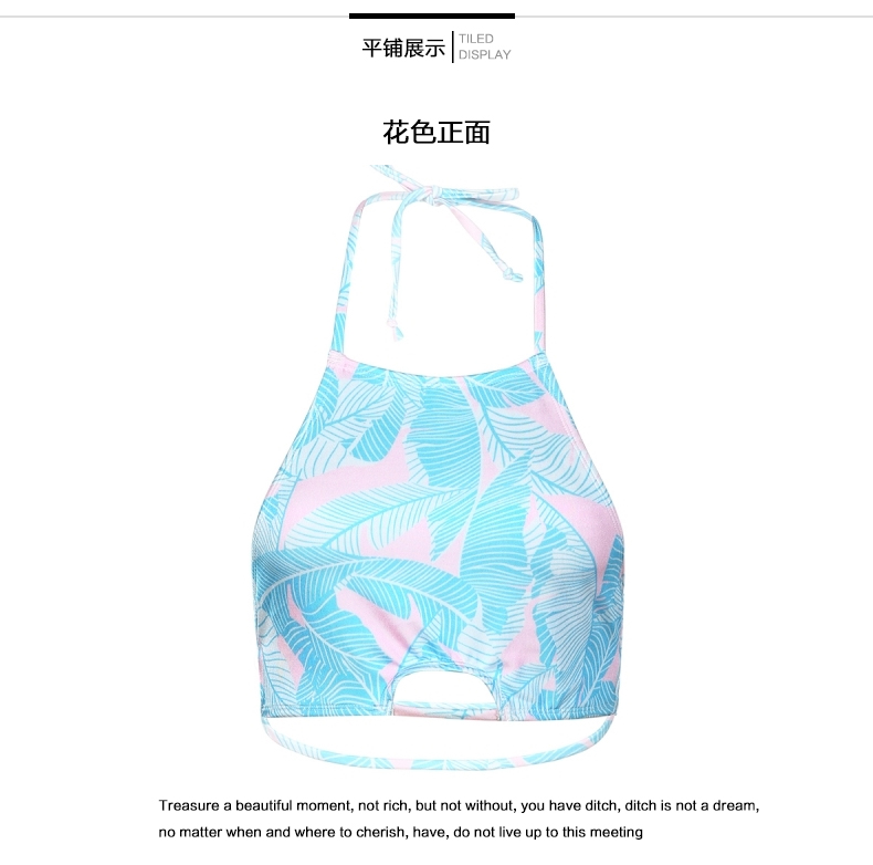 Muofanne / Moffin Thời trang châu Âu và Mỹ gợi cảm in họa tiết openwork quai bikini quần áo bơi