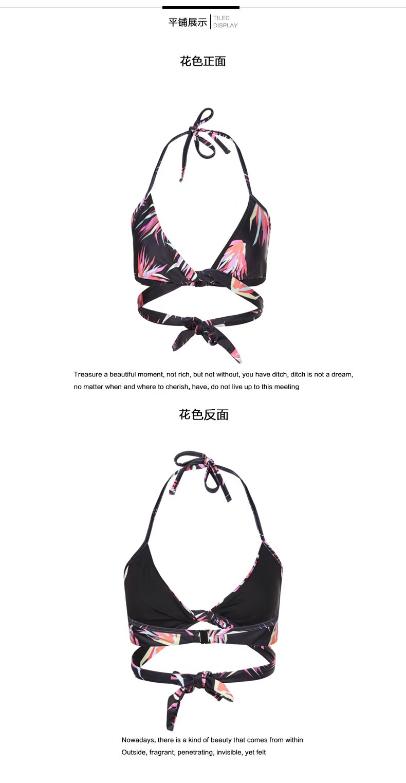 Muofanne / Moffin thời trang Âu-Mỹ gợi cảm đeo chéo với đồ lót bikini in màu bikini big size