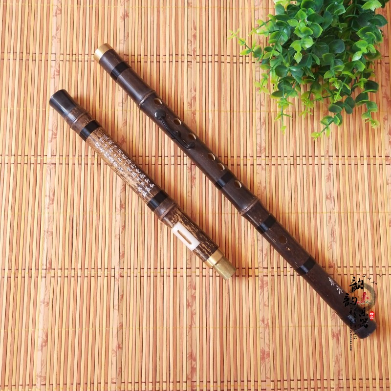 Tianjin Mori Purple Bamboo and Canada-China Sound 4 Key transverse blow adjustable Poetry Bau F G Tune Professional Playing Type