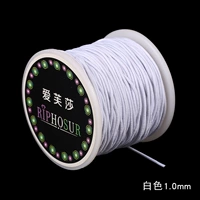 Белый эластичный ремень, 50м