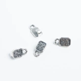 Квадратный аксессуар, подвеска, браслет из бисера ручной работы, серебро 925 пробы