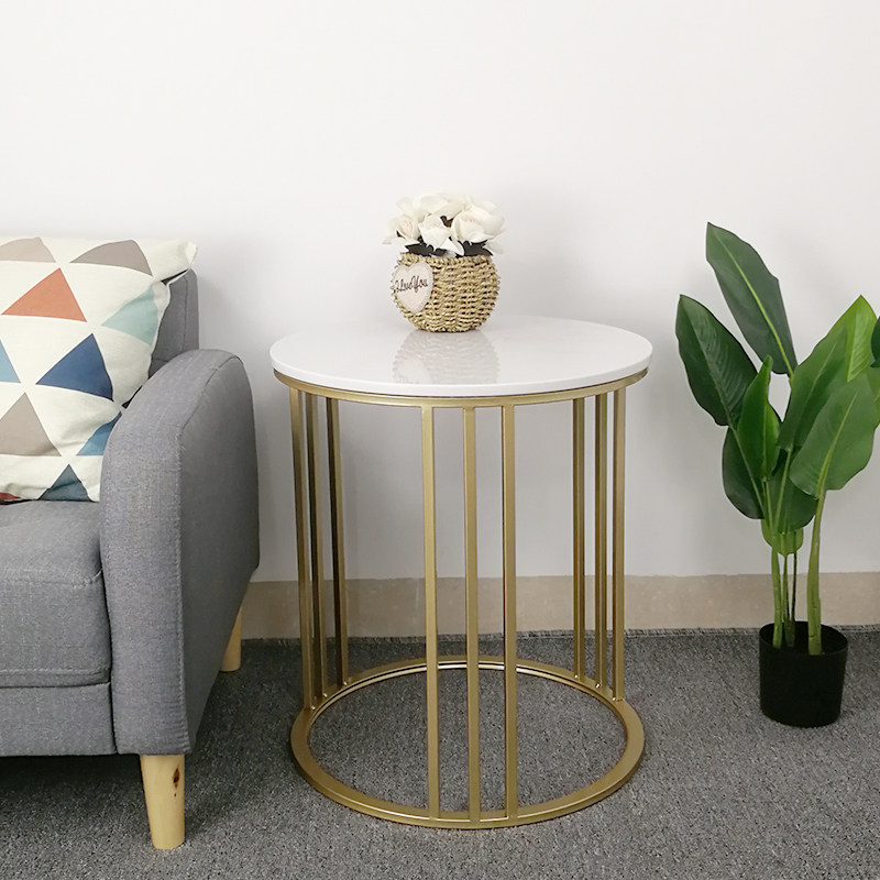 Nordic Marble Side Creative Simply Modern Round Living Room Iron Mobile Angle Mini-edge Cabinet Little Table