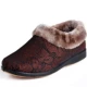 Giày vải Bắc Kinh cũ mùa đông dép nữ trung niên dép bông chống trượt trong nhà cộng với nhung ấm áp mềm mại của mẹ dép mua dép