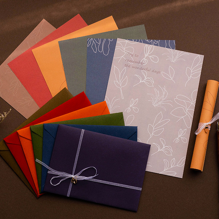 Day Ensemble Cute Letter Paper Love Letter Send Boyfriend Letter Paper Envelope Suit Lovers Table White Send Gift Letterpress paper custom