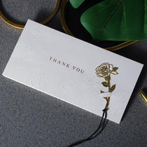 Creative high-end bronzing greeting cards Birthday greeting cards Corporate gratitude thank you letter Custom high-end Mothers Day greeting cards