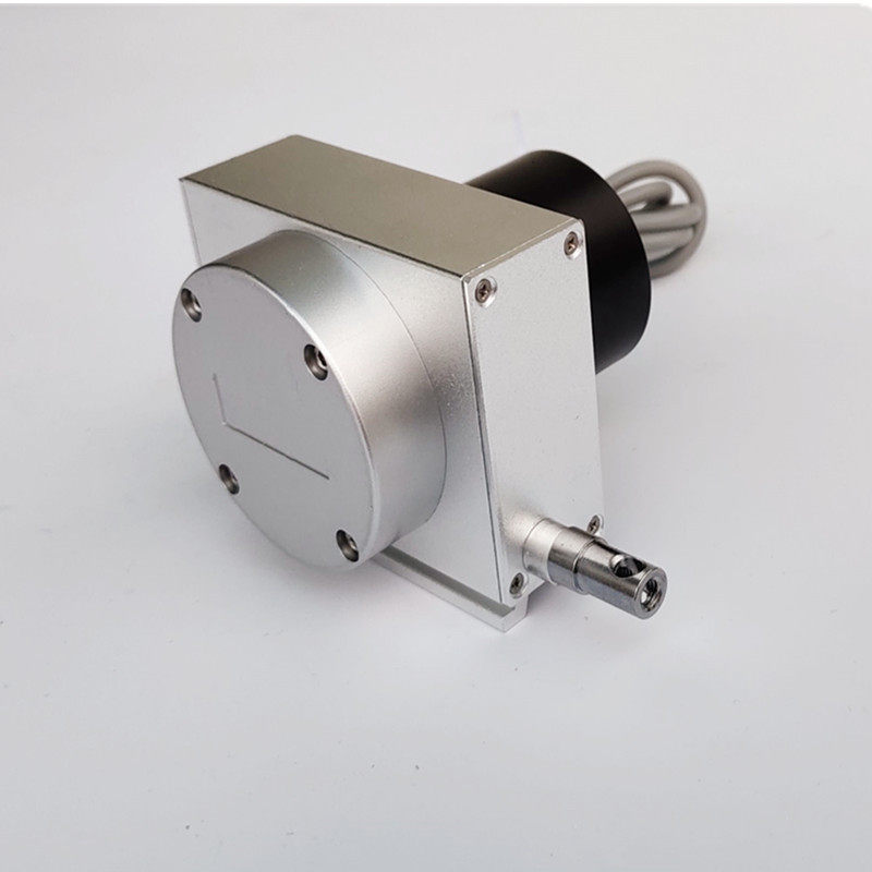Three-wire current / pulse signal / RS485 pull-rope displacement sensor ...