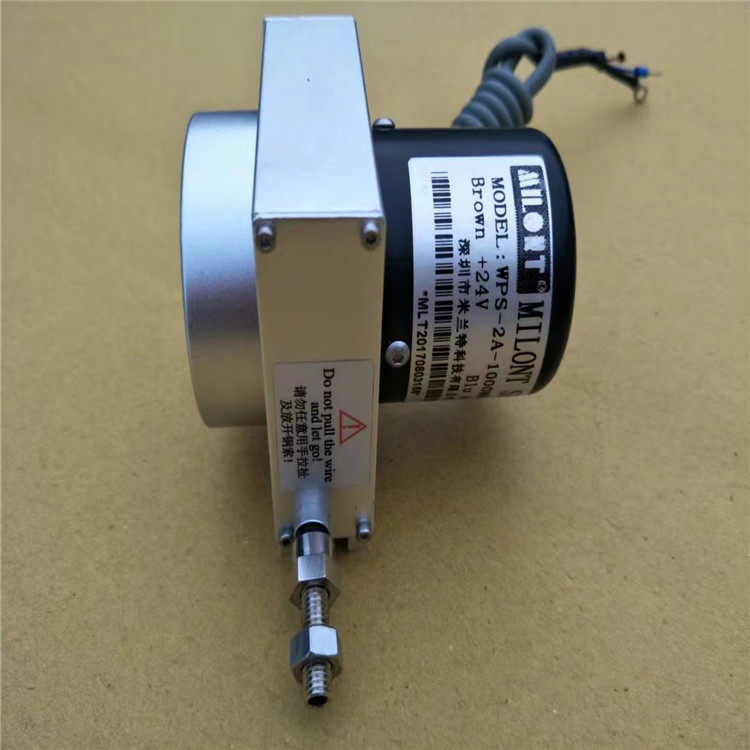 Three-wire current / pulse signal / RS485 pull-rope displacement sensor ...