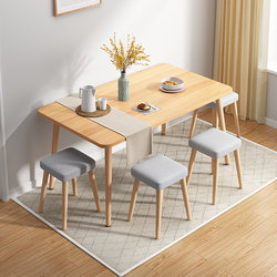 Rental table tables to eat home dining table Small apartment, simple modern small table rectangular simple Nordic dining table