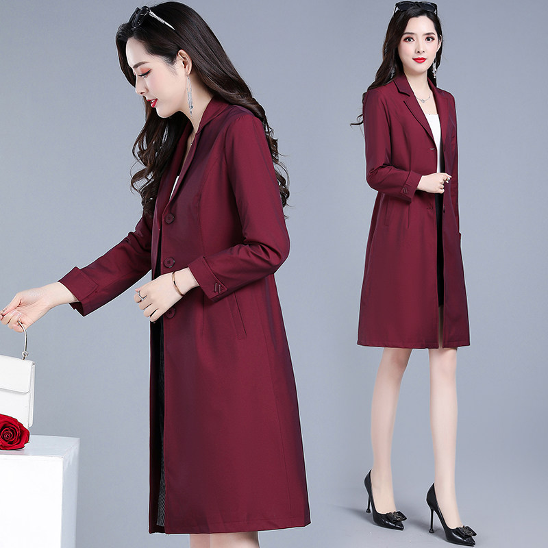 Your Lady's High End Atmosphere This year Pop II August Wear A Wind Coat A Character Foreign Coat Woman 2022 Chunqiu New