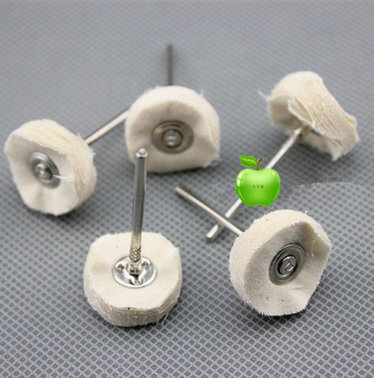 2 35mm Cloth Wheel Grinding Head Jade Sculpture Emerald Agate Olive Walnut Wood Carpenter Woodwork Polishing Tool Electrogrinding Suspension Grinding Accessories