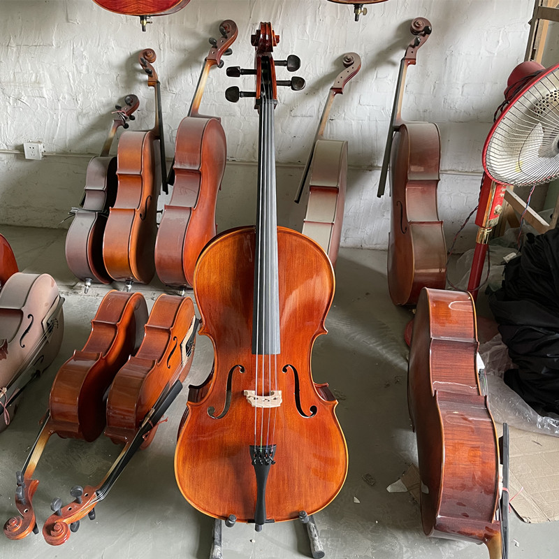 Fengmei professional level examination play handmade cello beginner solid wood cello children's adult instrument