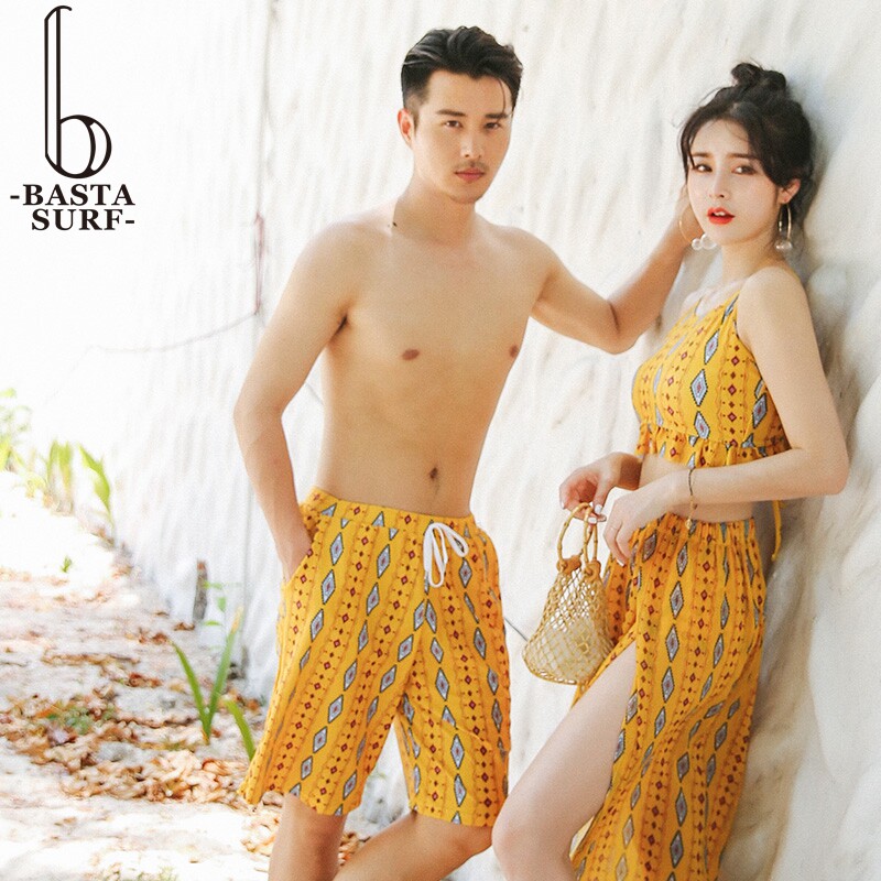 Two-piece swimsuit women's three-piece bikini beach blouse skirt triangle cover belly couple island vacation swimsuit