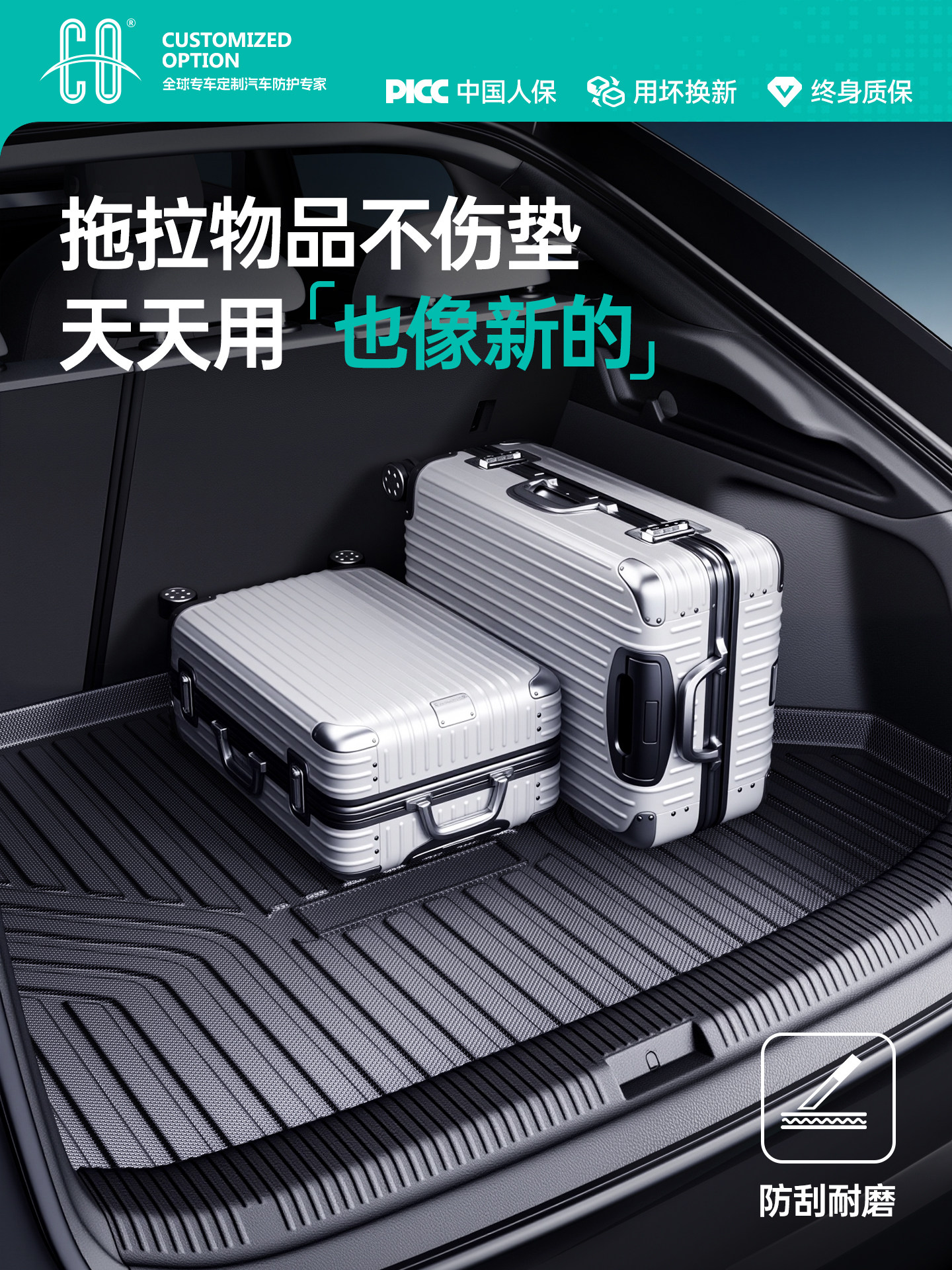 Suitable for Lynk & Co 900/03/08/09/06/Z20/01/07/Z10/05 Car Tpe Trunk Mat Emp Tail