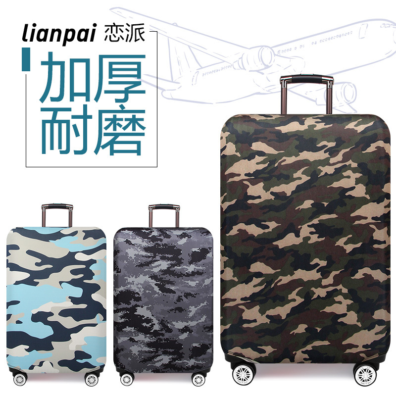 Camouflage Elastic Suitcase Cover Luggage Protective Cover Trolley Travel Suitcase Jacket Dust Cover 20/24/26/ 28inch