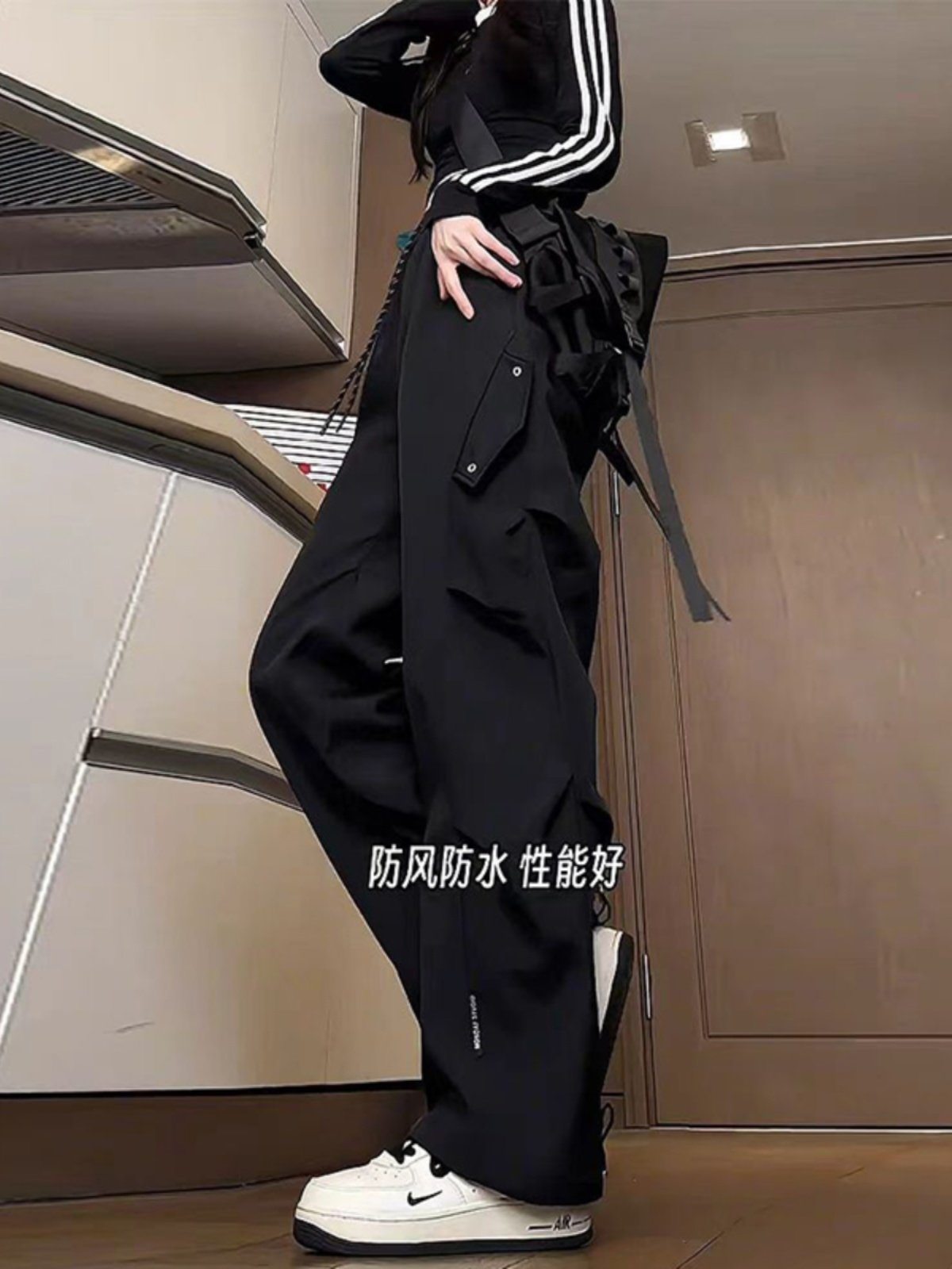 American-Style Functional Softshell Pants for Men and Women, Autumn and Winter Straight-Leg Three-Proof Paratrooper Work Pants, Outdoor Hiking and Skiing Pants