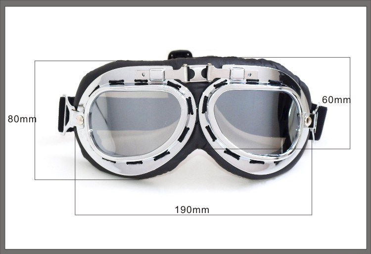 Kính xe máy Kính râm Harley ngoài trời xe điện cưỡi kính chống bụi retro bóng râm cá tính - Xe máy Rider thiết bị đai đeo đầu gối