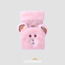 Gloves Winter female half cat claws plus velvet winter cute girls warm ladies riding bicycles to prevent cold winter students