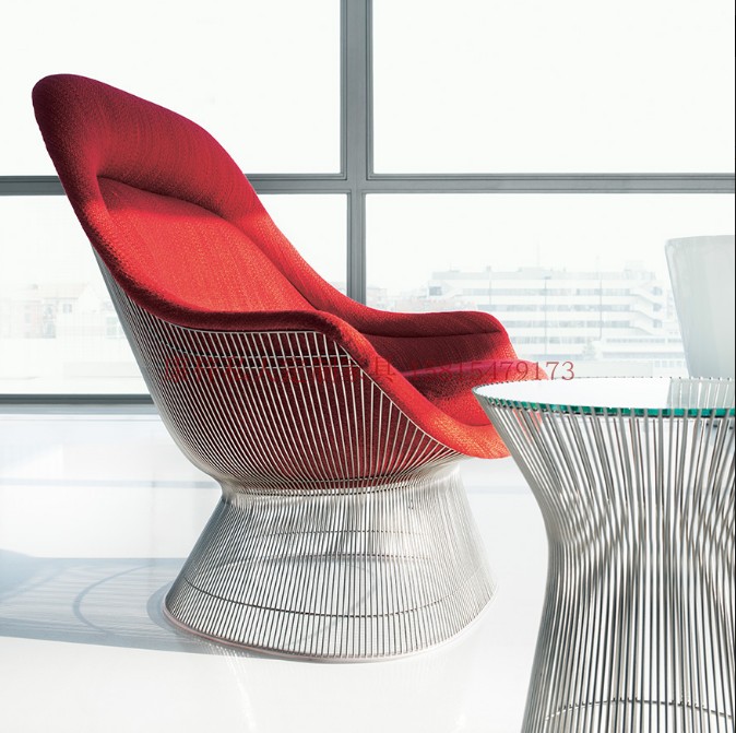 Platner dễ dàng ghế bành mô hình phòng bán hàng nội thất văn phòng dây thép không gỉ thiết kế ghế sopha giá rẻ
