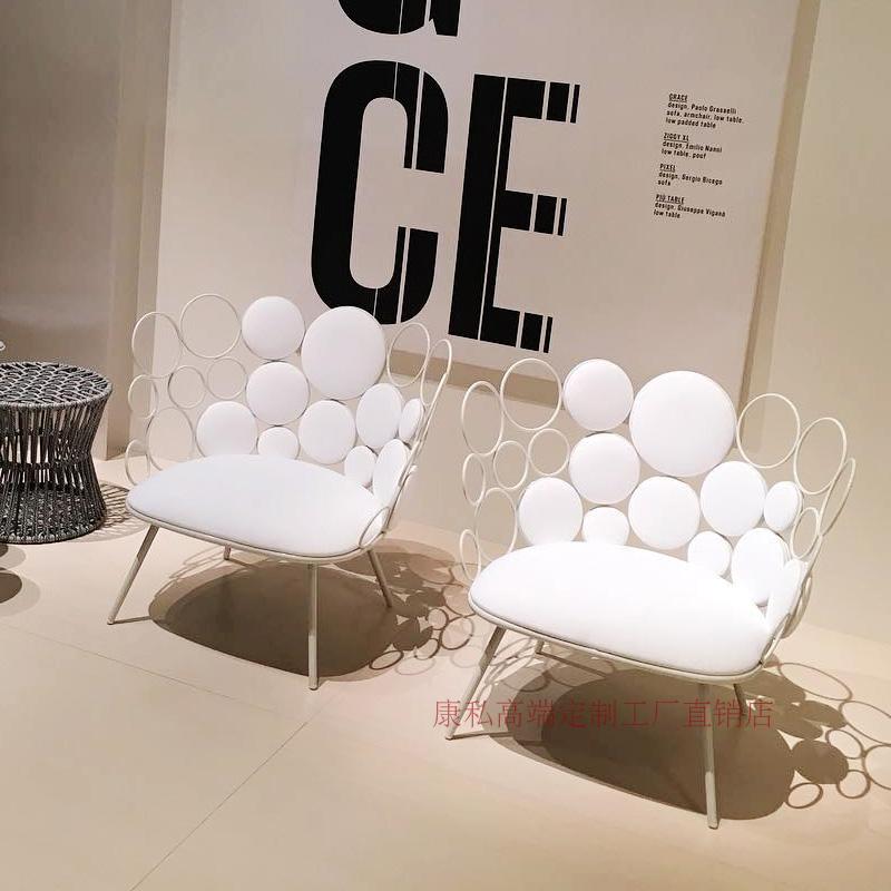 Khang Hy tùy chỉnh đồ nội thất Thời trang đơn giản phần cứng phòng chờ ghế sofa sáng tạo Khách sạn biệt thự mô hình phòng ghế - Giải trí / Bar / KTV ghế bar đẹp