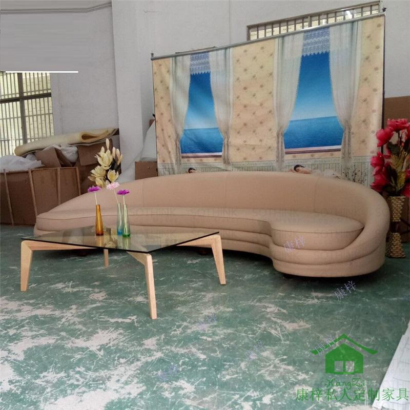 Mặt trăng thiết kế sofa cá tính sáng tạo đồ nội thất cong hình bán nguyệt sofa đơn giản tiếp tân sofa Bắc Âu - Đồ nội thất thiết kế ghế bệt tựa lưng