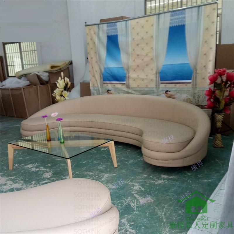 Mặt trăng thiết kế sofa cá tính sáng tạo đồ nội thất cong hình bán nguyệt sofa đơn giản tiếp tân sofa Bắc Âu - Đồ nội thất thiết kế ghế bệt tựa lưng