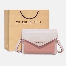 Small bag female slanted satchel 2021 new wave net red ins ultra fire Korean version qualified foreign air single shoulder bag genuine leather girl bag