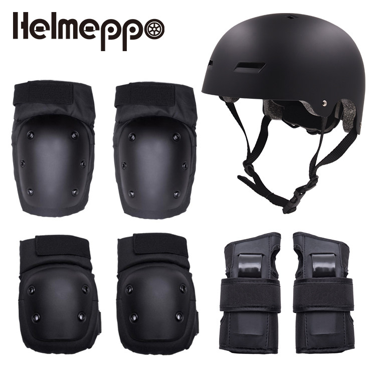 Balance car protective gear safety helmet 7 pieces suit adult children male and female wheels skating dry ice skateboard safety helmet protective gear