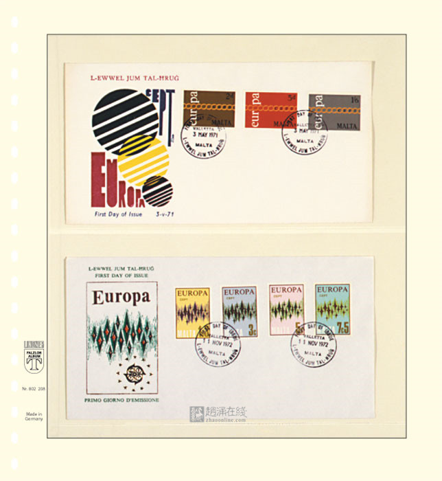 Linde, Germany-TB Series 2-line Loose-Leaflets TB0208 Stamp Collection Album Philatelic Edition Album Insert