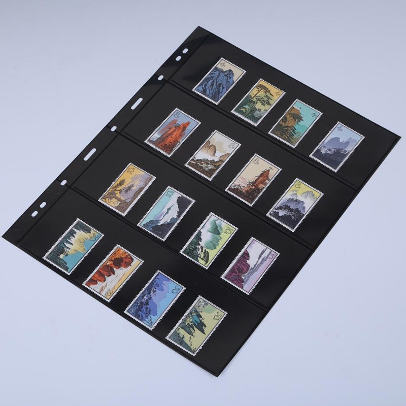 German Lighthouse G series black background 4-line philatelic album coin collection book paper money RMB stamp collection book loose leaflet