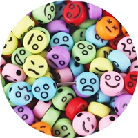 Смайлика смешанного цвета черные персонажи 200 штук/сумка