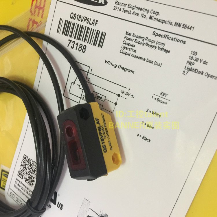 Original SPOT BANNER QS18VN6LAF QS18VP6LAF LASER SENSOR AMERICAN BUNNER NEW