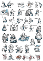 (Uncut) Pocket sticker self-made A4 sulfuric acid paper matte self-adhesive watercolor girl soft girl 15