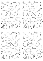 Uncut Handbill Stickers Print Homemade Sulphuric Acid Paper Laser Subface Decoration Album Black & White Series ten sheets