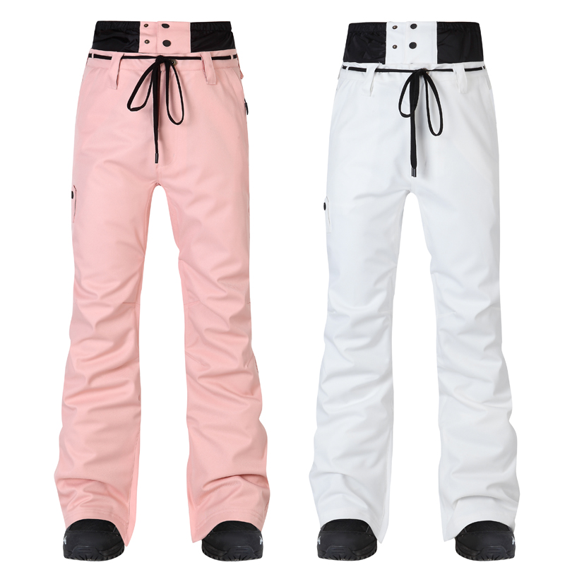 2021 New Pint Ski Pants for men and women lovers Slim Version Waterproof Warm Snow Ground Pants Double Board Single Board Ski Pants