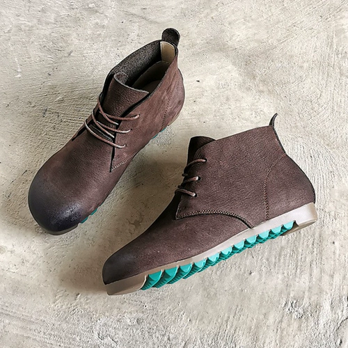 Martens, кожаные туфли, короткие сапоги, воловья кожа, из натуральной кожи, мягкая подошва