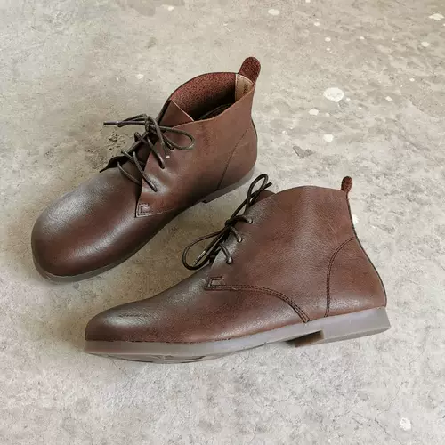 Martens, кожаные туфли, короткие сапоги, воловья кожа, из натуральной кожи, мягкая подошва