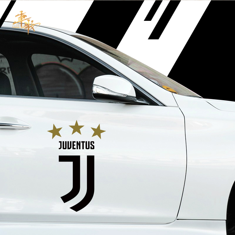Juventus car sticker Football C Ronaldo new team emblem Serie A Champions League body sticker fuel tank car decoration sticker