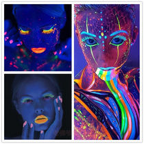 Halloween Christmas stargazer color fluorescent eyeliner UV eyeliner Orange Blue Pink green yellow
