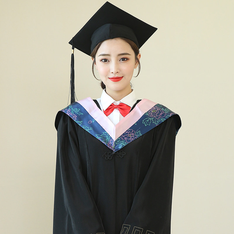 Degree Bachelor's dress graduation dress college students and men's college wind engineering undergraduate master's degree of Liberal Arts doctoral tutor robe