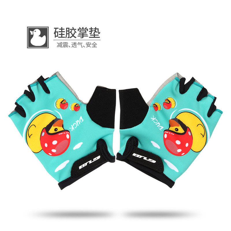 Summer children cycling gloves half refers to boys and girls balance bicycle wheel slide sports cycling equipment