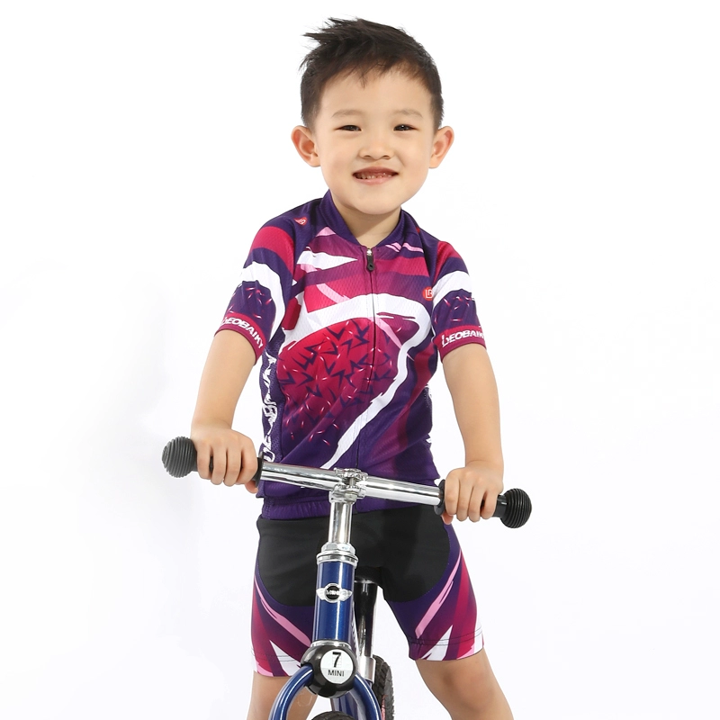 LB mùa hè trẻ em tay áo ngắn đi xe đạp quần áo xe đạp trượt patin quần áo cân bằng xe cạnh tranh phù hợp với nam và nữ - Smart Scooter