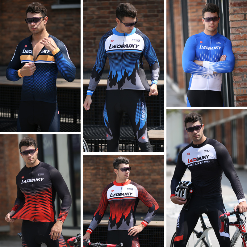LB cycling suits men's and women's mountain bike long sleeve tops spring summer fall bicycle long pants fleet customization